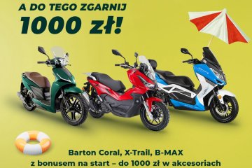 Barton Coral 125 2024r. Raty, transport cały kraj !!!